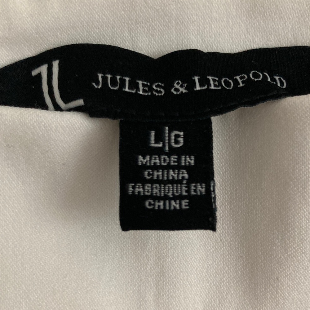 Brand🆕 Jules & Leopold Straight Leg Ladies Pants in a Winter White color! Size L - Picture 3 of 4